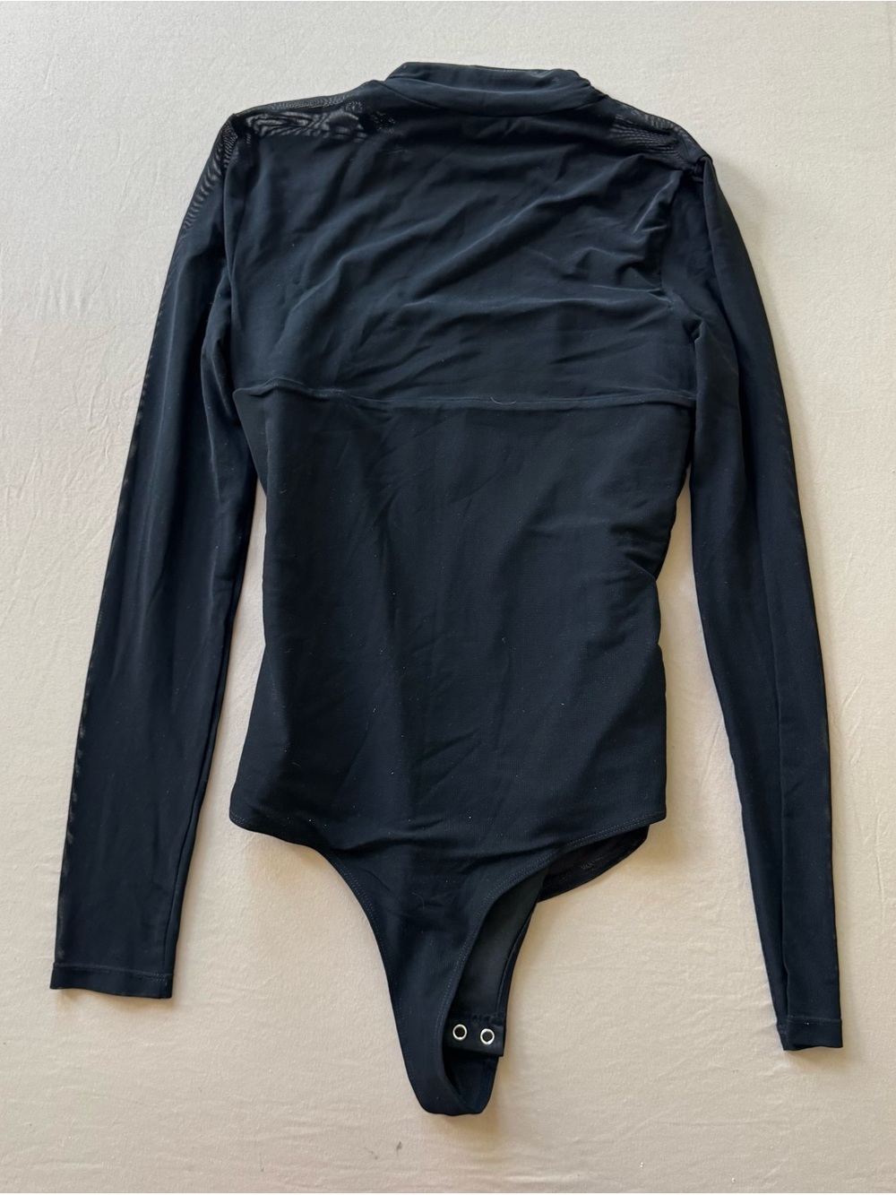 Reoria Veil of Night Ruched Sheer Turtleneck Bodysuit - Picture 7 of 11